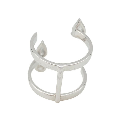 Bague 51 Bague Repossi "Serti sur vide", or blanc et diamants. 58 Facettes 31429