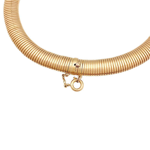Collier Collier, "Tubogas", or rose. 58 Facettes 31378