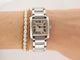 Montre montre CARTIER tank francaise pm acier quartz + etui lady 58 Facettes 255322
