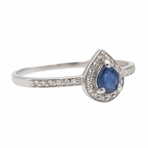 Bague 54 Bague Or blanc Saphir 58 Facettes 2687238CN