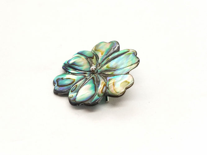 Broche Broche Or blanc Nacre 58 Facettes 593201CD