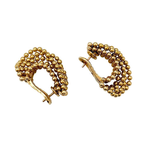 Boucles d'oreilles Boucles d'oreilles Cartier, "Draperie", en or jaune. 58 Facettes 30928