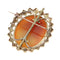 Broche Broche camée or, perles émail noir 58 Facettes 19176-0039