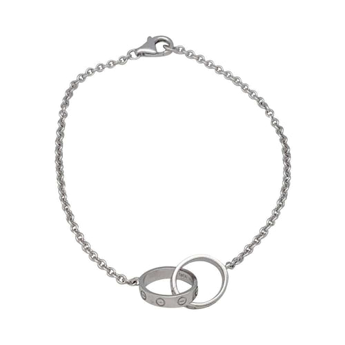 Bracelet Bracelet souple Cartier, "Love", or blanc. 58 Facettes 32748