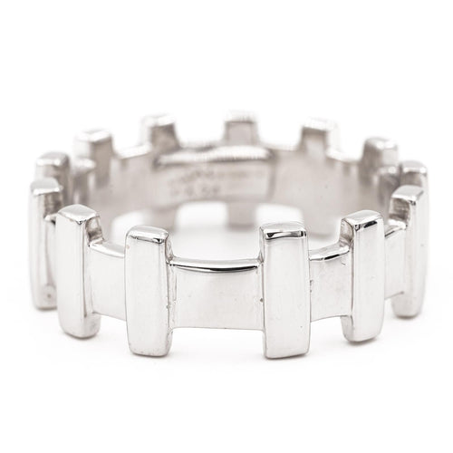Bague 64 Zolotas Bague Alliance Or blanc 58 Facettes 2057825CN