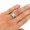 Bague 52 Bague or blanc, diamants coussin 2,01 carats. 58 Facettes 31230