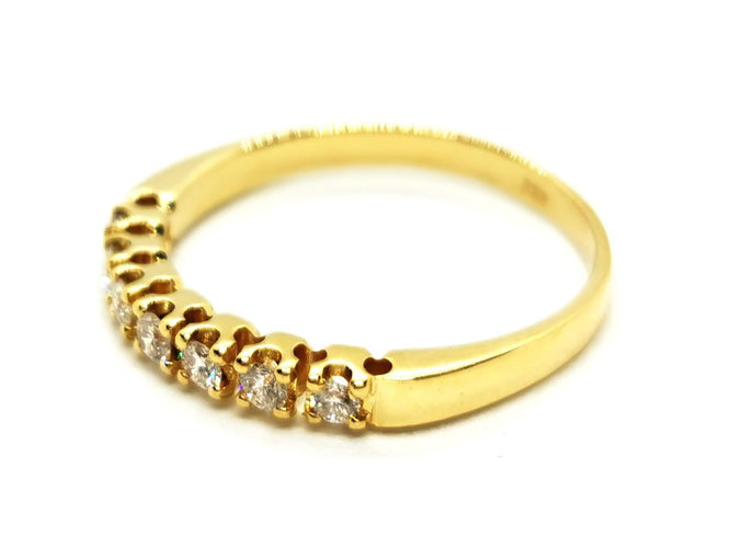 Bague 54 Bague Alliance Or jaune Diamant 58 Facettes 1820063CN