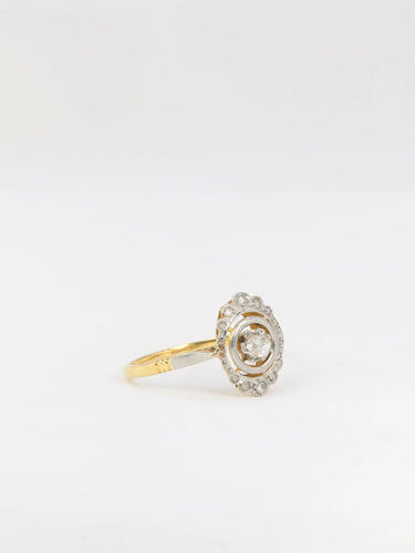 Bague Bague Art Déco en or et pierres blanches 58 Facettes 391.7