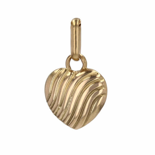 Pendentif Breloque coeur or jaune 58 Facettes CVP99