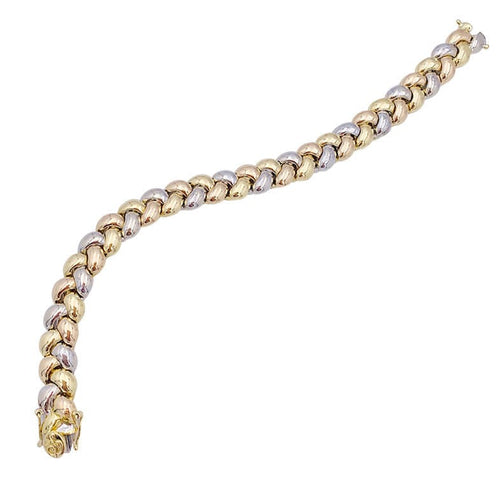 Bracelet Bracelet Poiray, "Tresse", trois tons d'or. 58 Facettes 33309