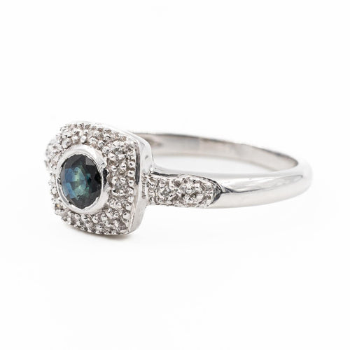 Bague 52 Bague Or blanc Saphir 58 Facettes 2110882CN