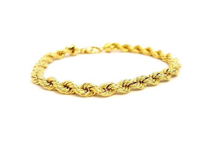 Bracelet Bracelet Maille torsadée Or jaune 58 Facettes 720147CD
