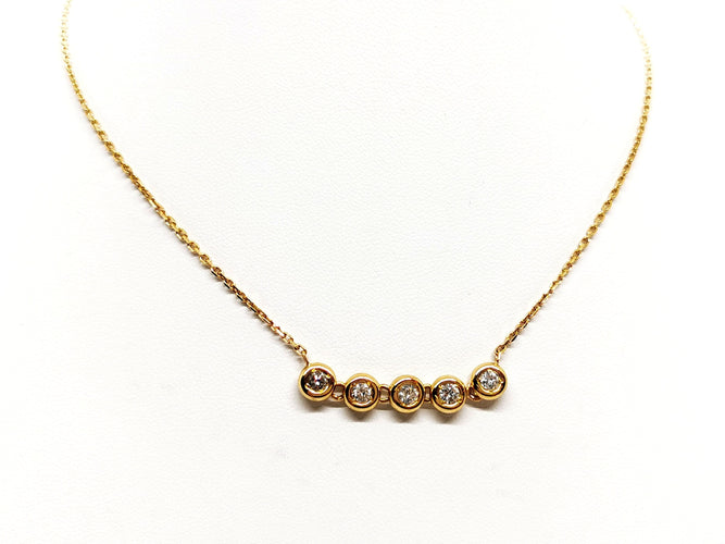 Collier Collier Or jaune Diamant 58 Facettes 1100240CD