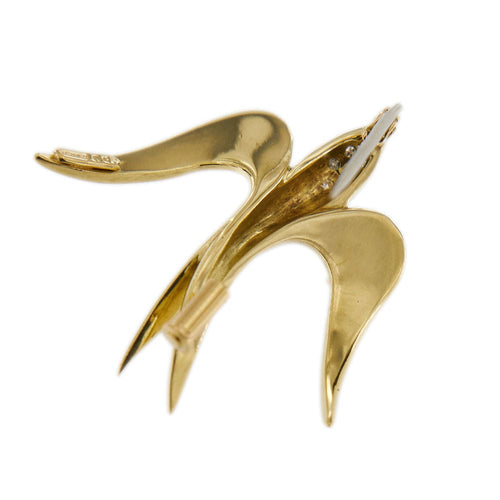 Broche Broche hirondelle diamants 58 Facettes 31448