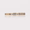 Bague 51 Demi alliance or jaune diamants d'occasion 58 Facettes 23-281