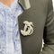 Broche Broche "Volute" en platine or blanc, diamants. 58 Facettes 31490