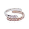 Bague 54 Bague Chanel, "Coco Crush Toi et Moi", or blanc, or rose, diamants. 58 Facettes 32827