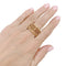 Bague 56 Bague bandeau Chanel or jaune. 58 Facettes 33097