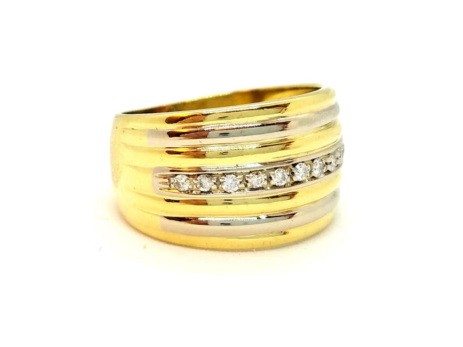 Bague 55 Bague Or jaune Diamant 58 Facettes 900284CN