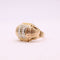 Bague Bague Tank or jaune et pierres blanches 58 Facettes