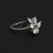 Bague Bague or gris et diamants "Bouquet Précieux" 58 Facettes 823
