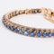 Bracelet Bracelet en or rose Napoléon III orné de saphirs 58 Facettes 0