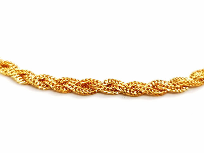 Collier Collier Maille tressée Or jaune 58 Facettes 1292364CN
