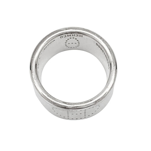 Bague 53 Bague Hermès "Eclipse Ruban" en argent. 58 Facettes 30731