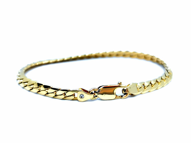 Bracelet Bracelet Maille anglaise Or jaune Diamant 58 Facettes 978893CN