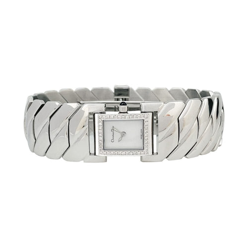 Montre Montre Dior en acier, diamants et nacre. 58 Facettes 31778