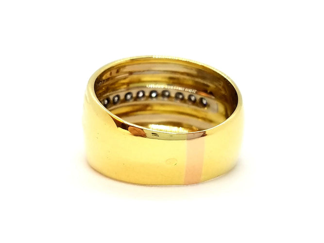 Bague 55 Bague Or jaune Diamant 58 Facettes 900284CN