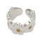 Bague 50 Bague Buccellati, "Blossoms Gardenia", argent, or jaune, diamants bruns. 58 Facettes 31618