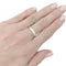 Bague 57 Alliance en platine 58 Facettes 32152D