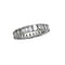 Bague 52 Alliance diamants taille émeraude en or blanc. 58 Facettes 31512