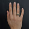 Bague 58 Bague bandeau or jaune saphirs diamants 58 Facettes 21-695