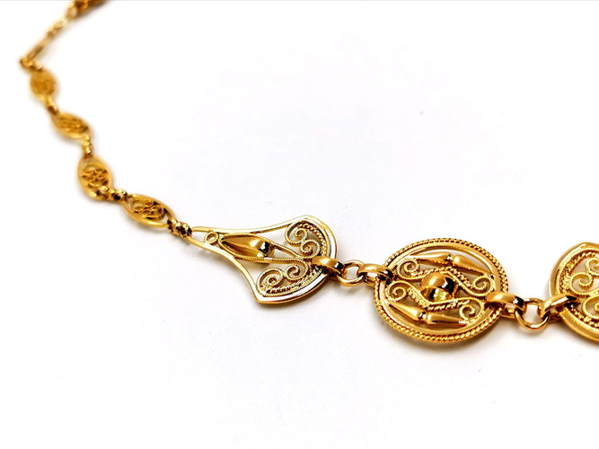 Collier Collier Filigrane Or jaune 58 Facettes 1186479CD