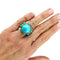 Boucles d'oreilles Parure Cartier Paris, turquoises et diamants. 58 Facettes 30646/30347