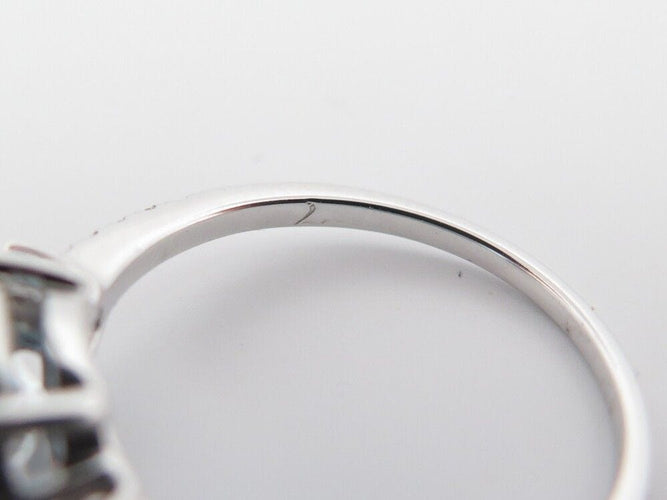 Bague 53 bague ISABELLE LANGLOIS macaron r503 53 or blanc 18k diamant 58 Facettes 254239