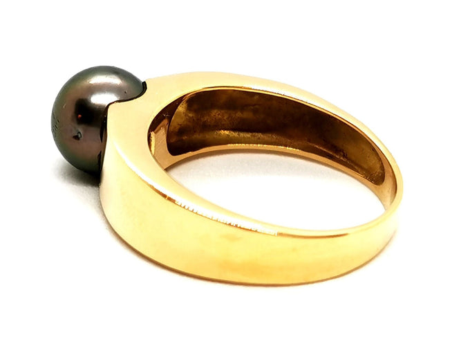 Bague 54 Bague Perle Or jaune Perle 58 Facettes 1833560CN