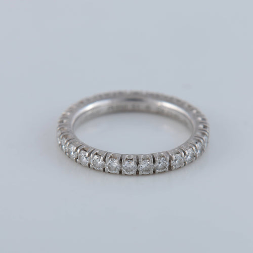 Bague 51 Alliance Cartier "Etincelle" Platine & Diamants 58 Facettes