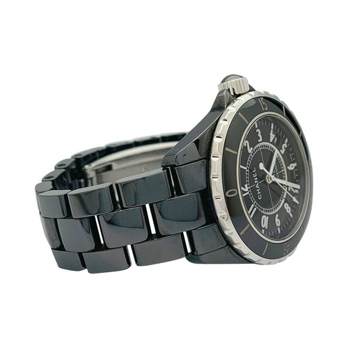 Montre Montre Chanel, "J12", céramique noire. 58 Facettes 31977