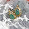 Boucles d'oreilles Boucles d'oreilles anciennes émeraudes et or 58 Facettes 23-105
