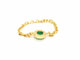 Bague 55 Bague Chaînette Or jaune Agate 58 Facettes 843306CD