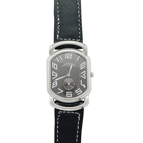 Montre Montre Hermès, "Rallye", acier, cuir. 58 Facettes 31652