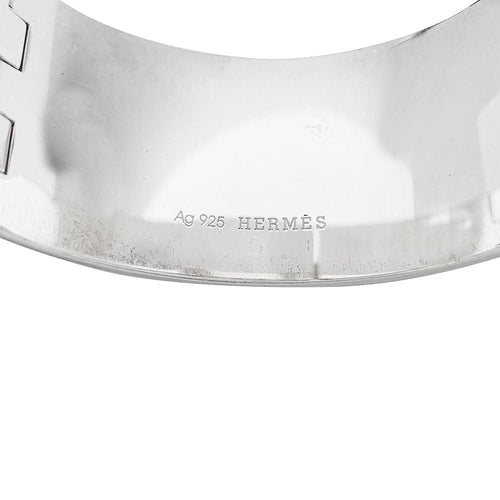 Bracelet Bracelet Hermès "Ceinture" en argent. 58 Facettes 30814