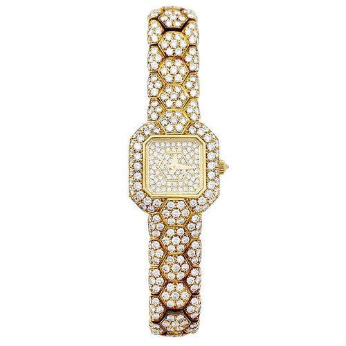 Montre Montre Piaget "Glancy" en or jaune et diamants. 58 Facettes 30890