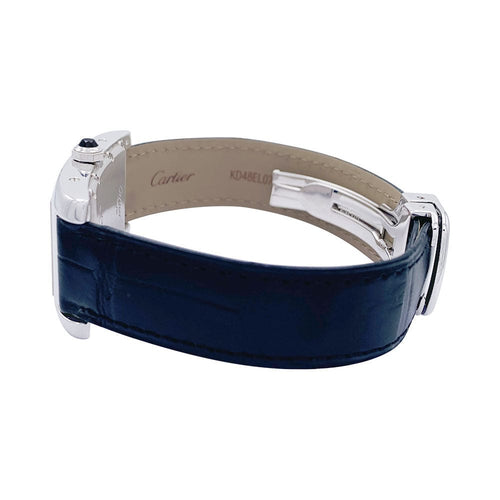 Montre Cartier, "Tank Américaine", or blanc. 58 Facettes 32374