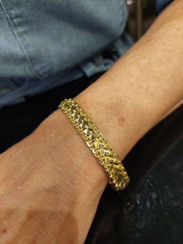 Bracelet BRACELET MAILLE FANTAISIE PLATE 58 Facettes 072181