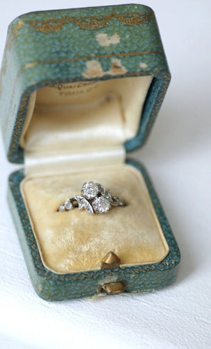 Bague Bague Toi et Moi or rose, platine, et diamants 58 Facettes