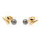 Boucles d'oreilles Boucles d'oreilles puces Or jaune hématite 58 Facettes 2360818CN